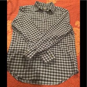 American Eagle Plaid Button Down Shacket Size M